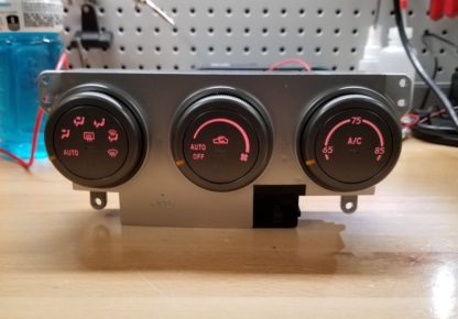 05-07 Impreza Auto HVAC controls converted to RED